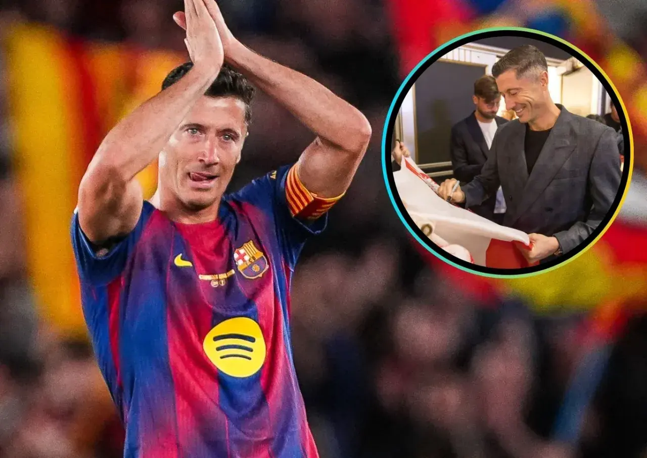 Robert Lewandowski, jeden z najlepszych piłkarzy Barcelony, w akcji i poza boiskiem.